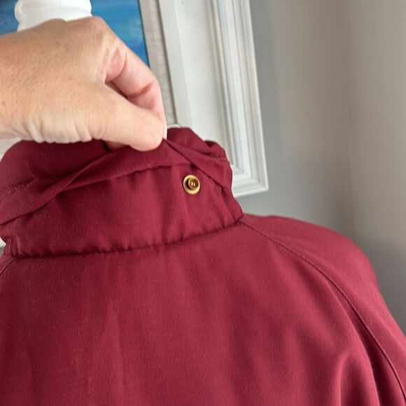 Vintage 80s LLbean Winter Insulated Burgundy Winter Snow Ski Jacket Coat L - Picture 5 of 15